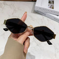 Hexagon Sunglasses — Golden Frame