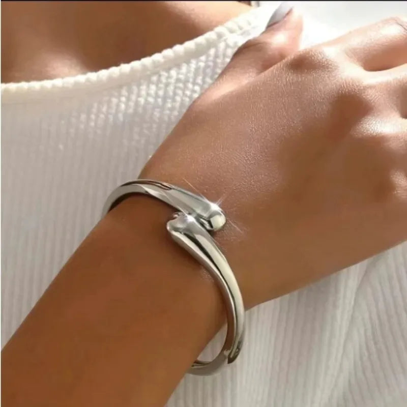 Teardrop Bangle — Sculptural Cuff