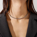 Iced Out Tennis Choker Necklace — Crystal Zircon