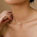 Zircon Choker Necklace — Gold