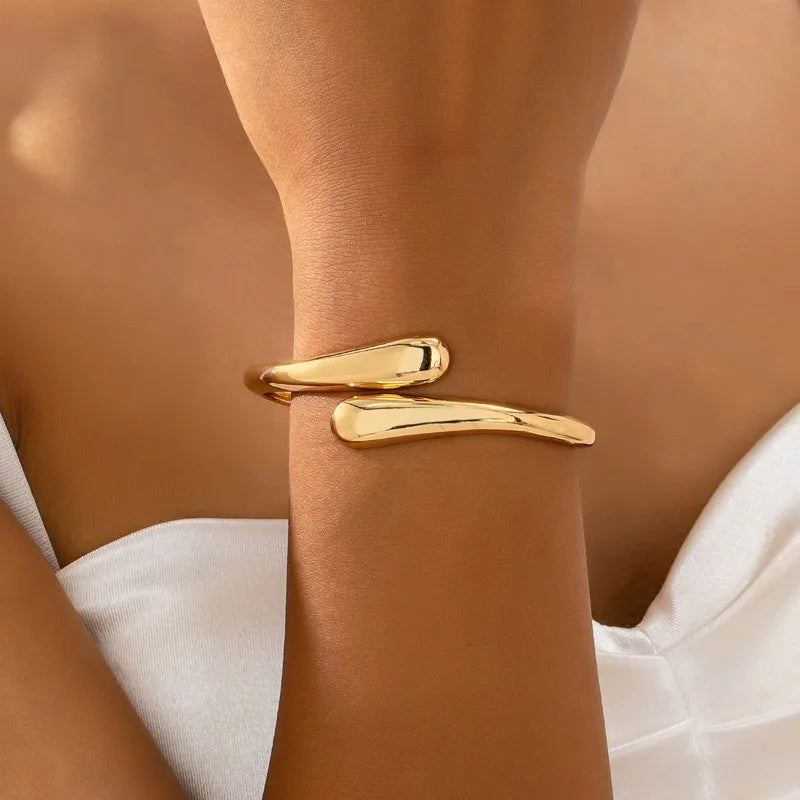 Teardrop Bangle — Sculptural Cuff